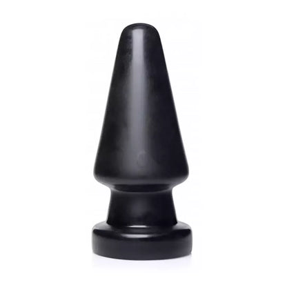 XR Brands Ass Max Large Silicone Plug - Juoda, tvirtas, 3 colių pločio