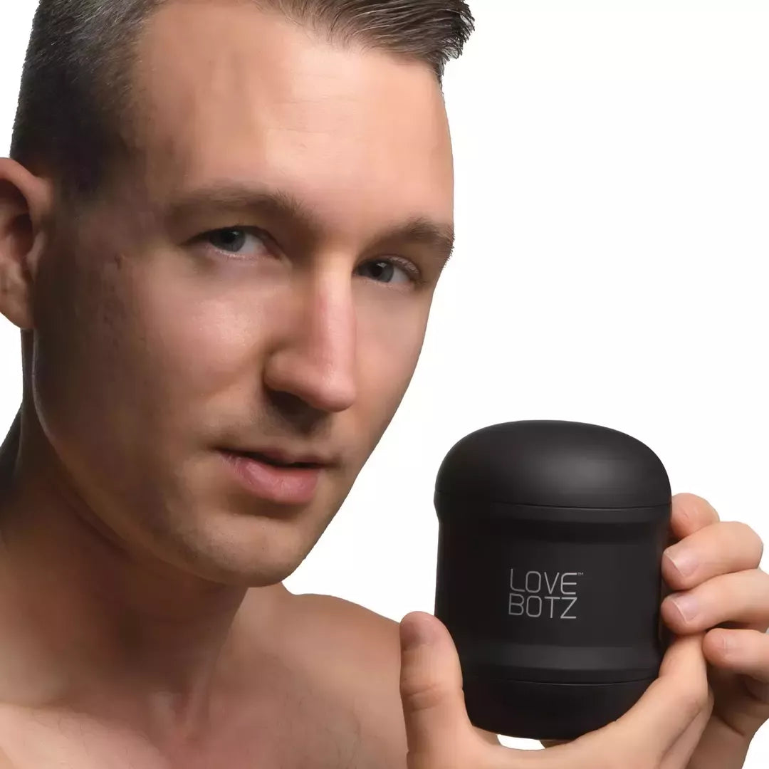 XR Brands Cyber Stroke Intimate Machine Black - dvipusė vibruojanti sistema