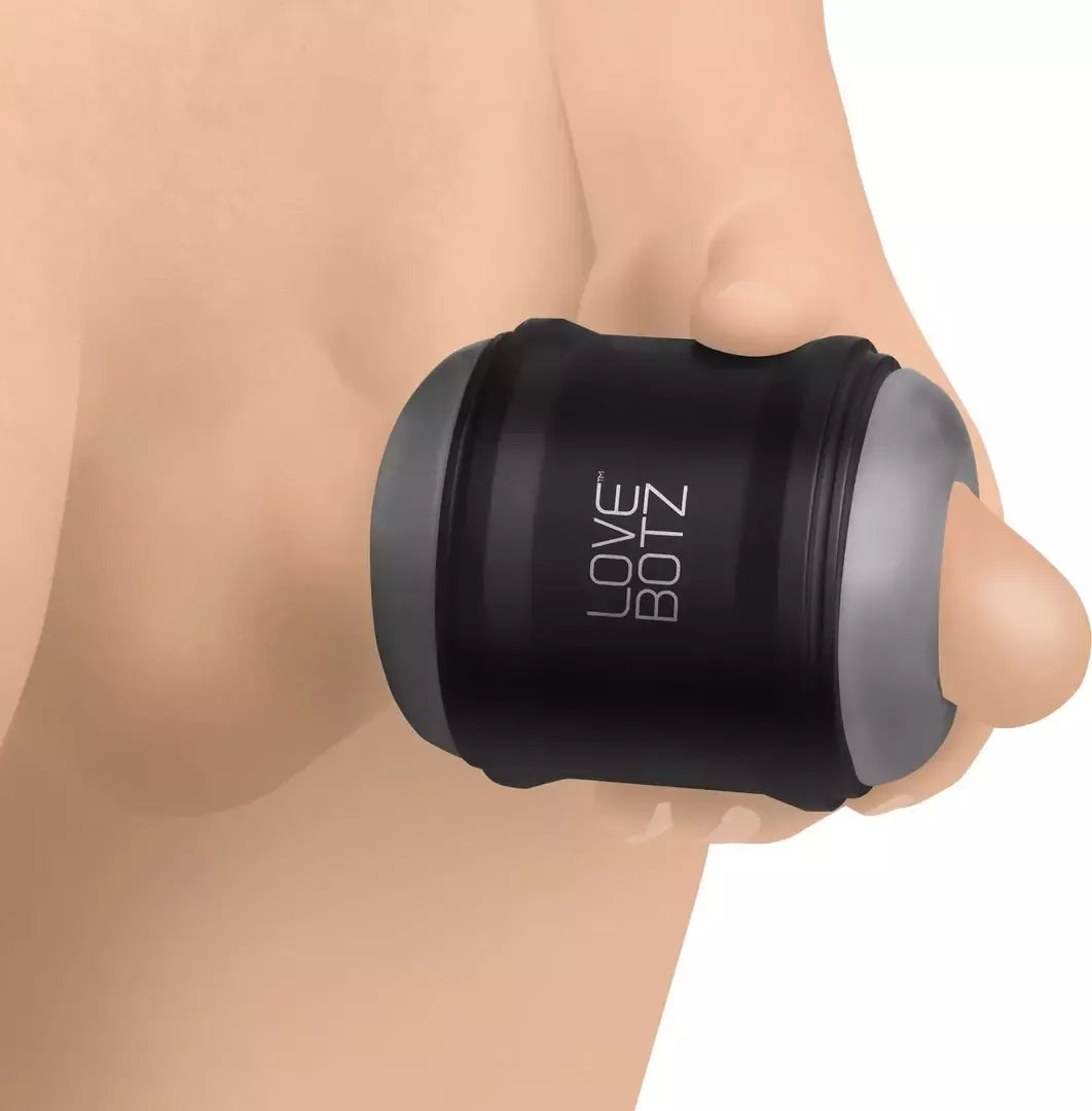 XR Brands Cyber Stroke Intimate Machine Black - dvipusė vibruojanti sistema