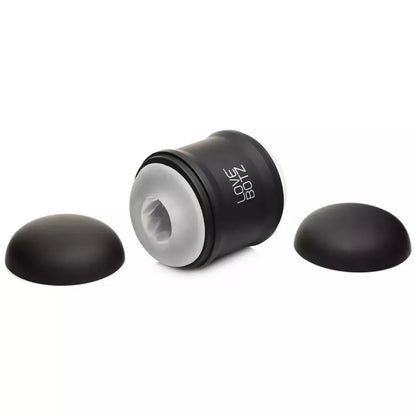XR Brands Cyber Stroke Intimate Machine Black - dvipusė vibruojanti sistema
