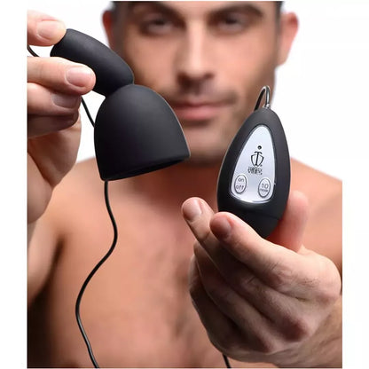 XR Brands Deluxe Silicone Head Stimulator 10 režimų, juodas