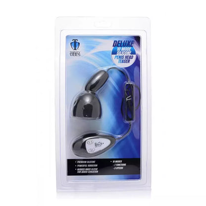 XR Brands Deluxe Silicone Head Stimulator 10 režimų, juodas