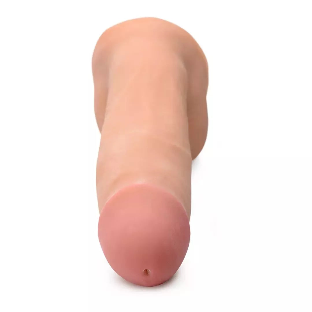 XR Brands dvigubo tankio „Squirting“ modelis, 20,5 cm, lankstus paviršius