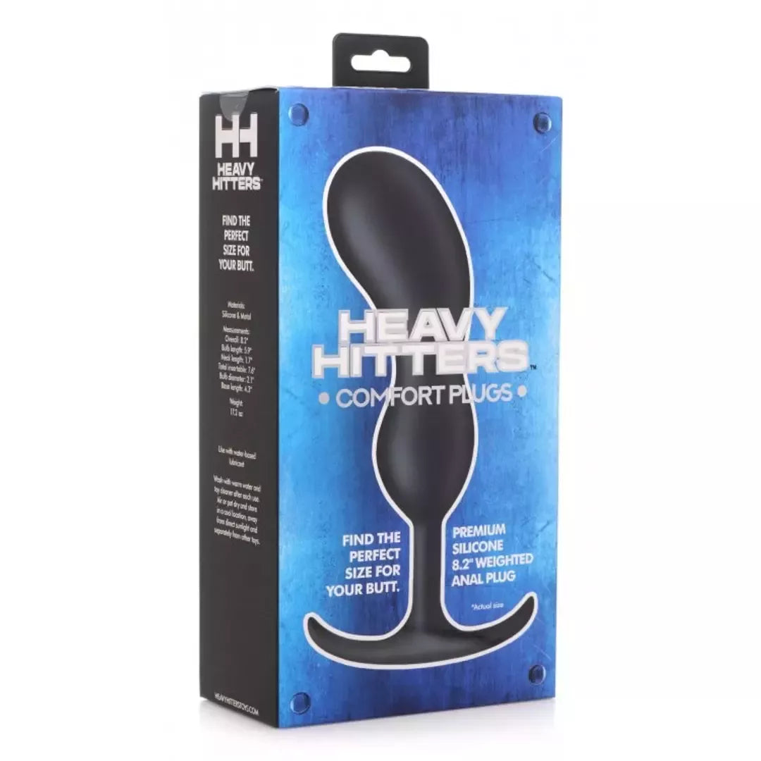 XR Brands Inmi silikoninis prostatos stimuliatorius, itin didelis, pasunkintas, juodas