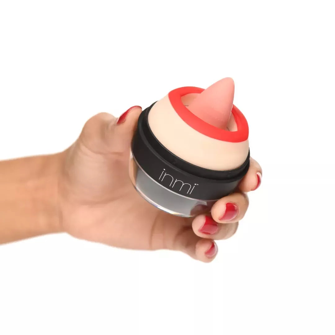 XR Brands Lickgasm intymus liežuvio stimuliatorius, vandeniui atsparus, raudonas, USB