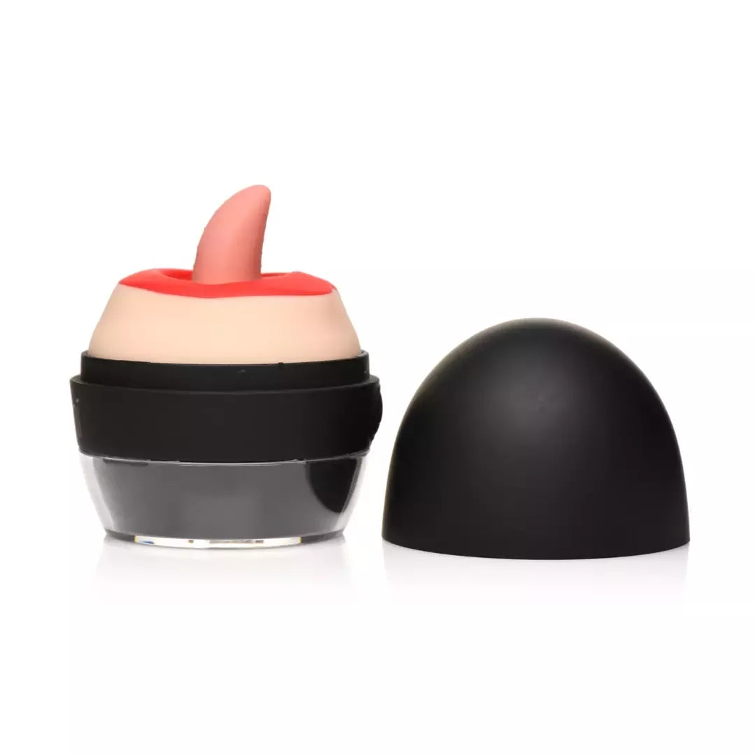 XR Brands Lickgasm intymus liežuvio stimuliatorius, vandeniui atsparus, raudonas, USB