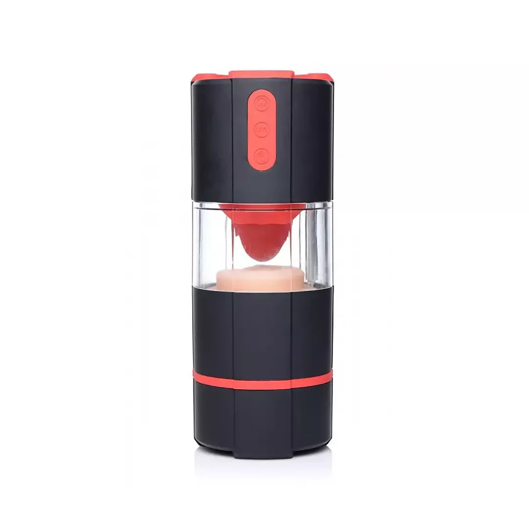 XR Brands Licking Tongue Intimate Machine su vibravimo ir mirgėjimo sistema