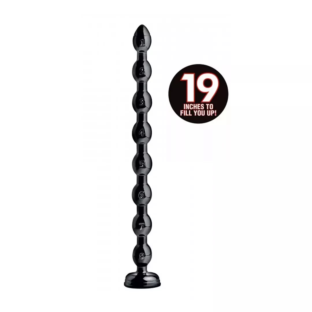 XR Brands Master Series Bead Snake lankstus analinis treniruoklis 48 cm
