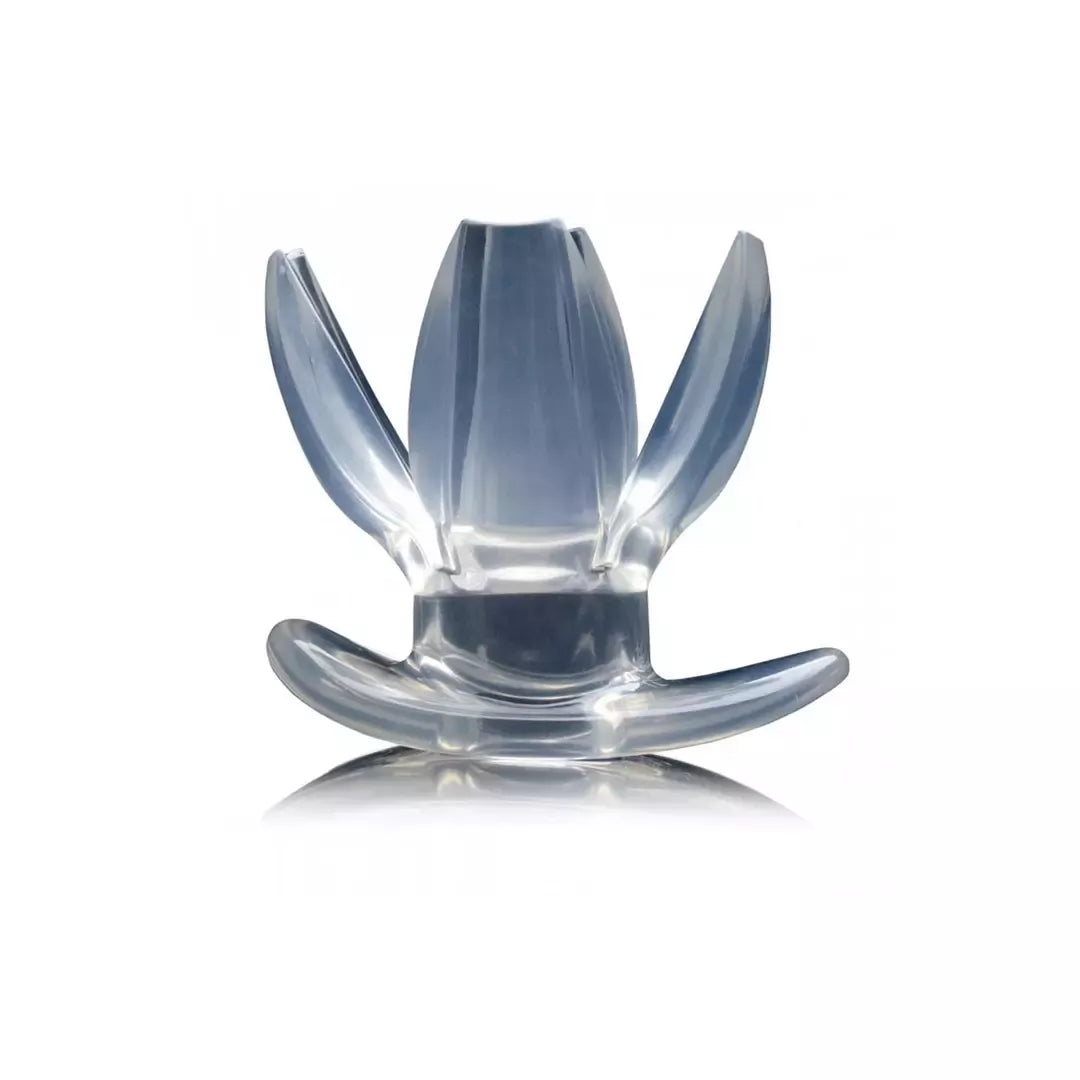 XR Brands Master Series Clear Expanding Dilator 4,5" reguliuojamas kamštis