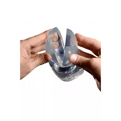 XR Brands Master Series Clear Expanding Dilator 4,5" reguliuojamas kamštis