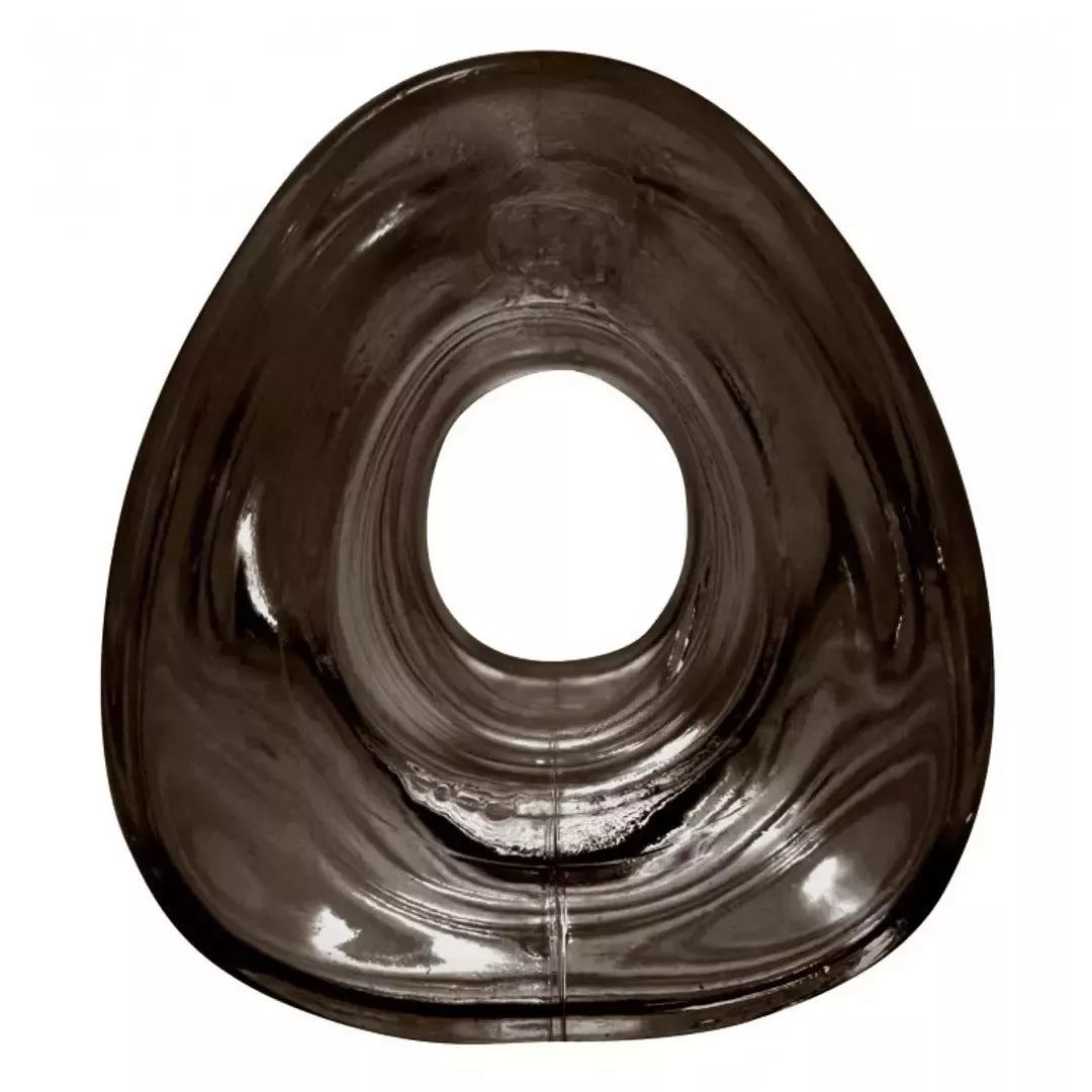 XR Brands Master Series Hollow Tunnel Plug juodas, vidutinio dydžio – anatominis dizainas