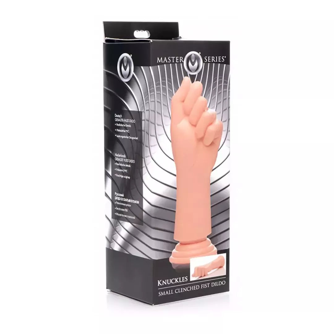 XR Brands Master Series Knuckles Small Hand Model su vakuuminu pagrindu 21 cm