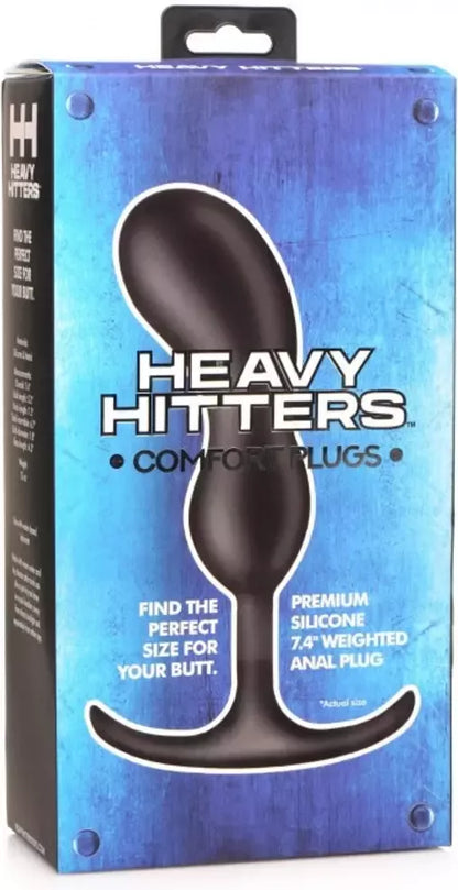 XR Brands Master Series silikoninis pasunkintas prostatos kamštis, didelis