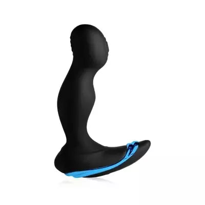 XR Brands P-Pounce Double Tap prostatos masažuoklis, 6 greičių, silikoninis, juodas