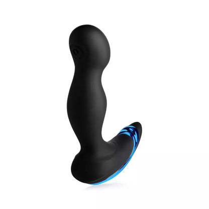 XR Brands P-Pounce Double Tap prostatos masažuoklis, 6 greičių, silikoninis, juodas