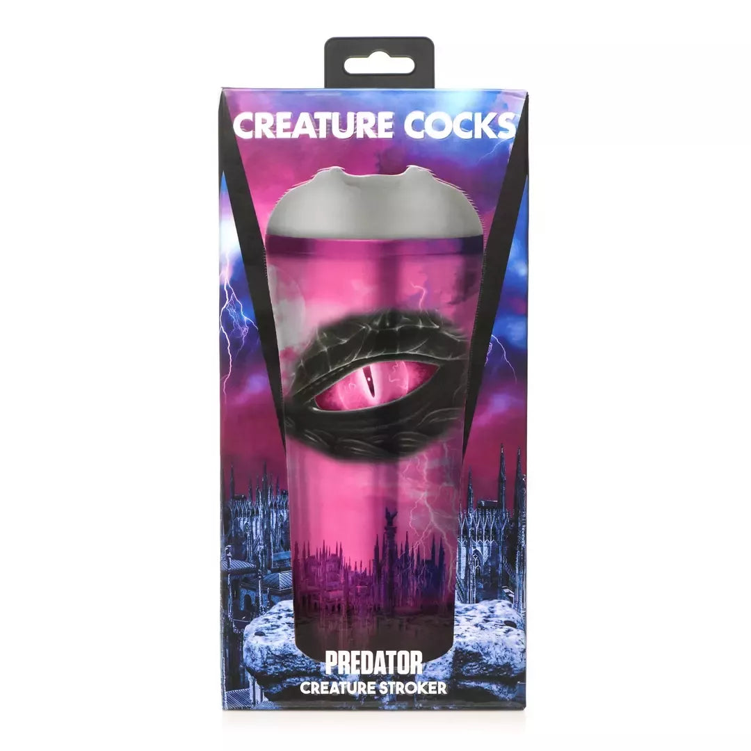 XR Brands Predator Intimate Grey Machine masturbatorius su reguliuojamu siurbimu