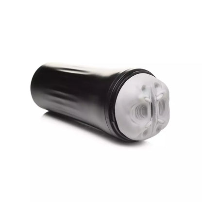 XR Brands Predator Intimate Grey Machine masturbatorius su reguliuojamu siurbimu