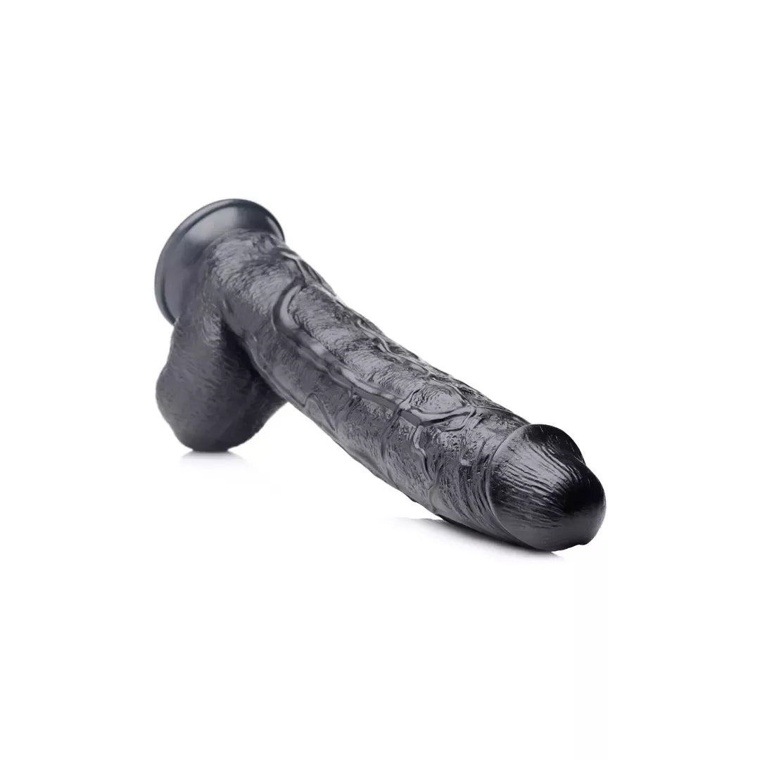XR Brands Raging Rhino didelis anatominis modelis, 43 cm, juodas