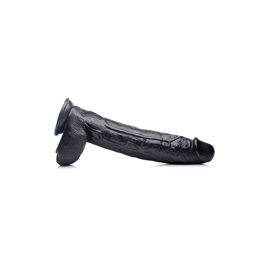 XR Brands Raging Rhino didelis anatominis modelis, 43 cm, juodas