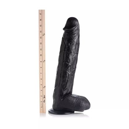XR Brands Raging Rhino didelis anatominis modelis, 43 cm, juodas