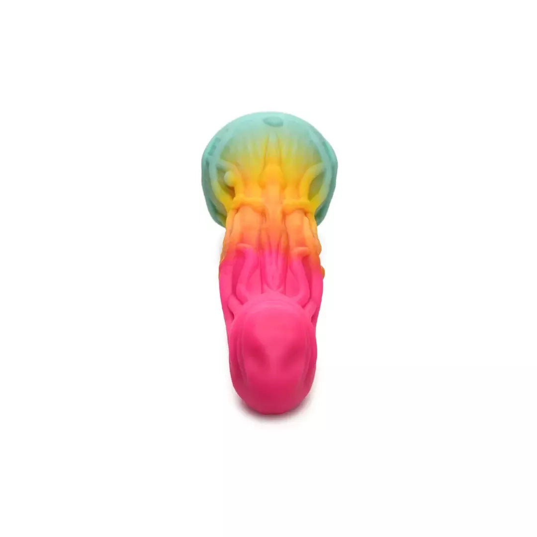 XR Brands Shape Shifter Alien silikoninis modelis su siurbtuku, daugiaspalvis