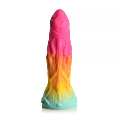 XR Brands Shape Shifter Alien silikoninis modelis su siurbtuku, daugiaspalvis