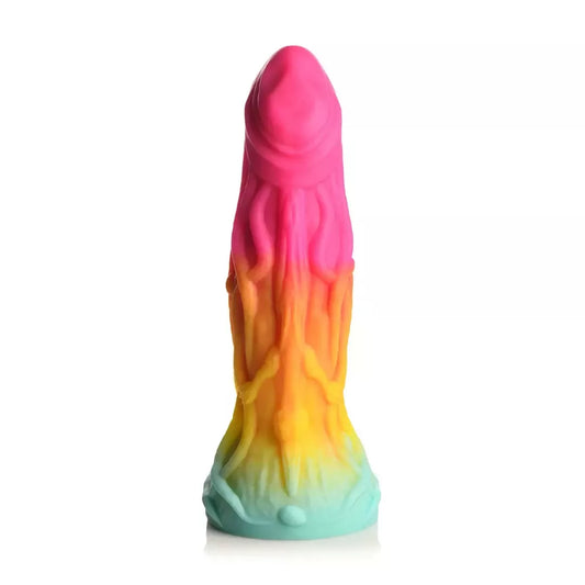 XR Brands Shape Shifter Alien silikoninis modelis su siurbtuku, daugiaspalvis