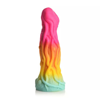 XR Brands Shape Shifter Alien silikoninis modelis su siurbtuku, daugiaspalvis