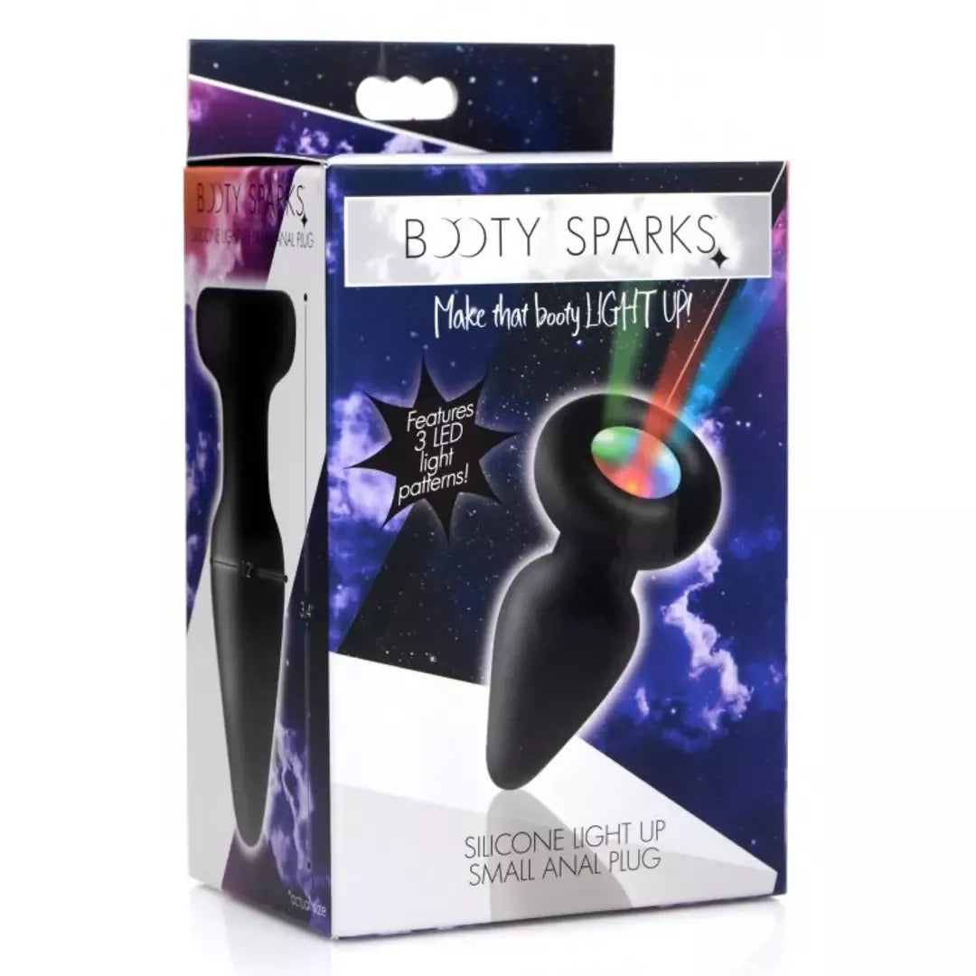 XR Brands silikoninis LED apšviečiamasis kamštis Small – įvairiaspalvė šviesos sistema