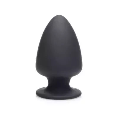 XR Brands Squeezable Intimate Plug Small termoreaktyvus juodas