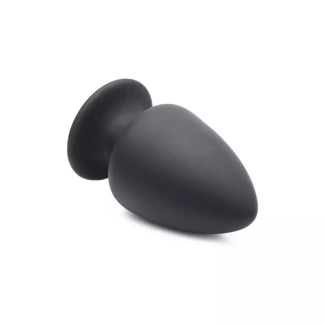 XR Brands Squeezable Intimate Plug Small termoreaktyvus juodas