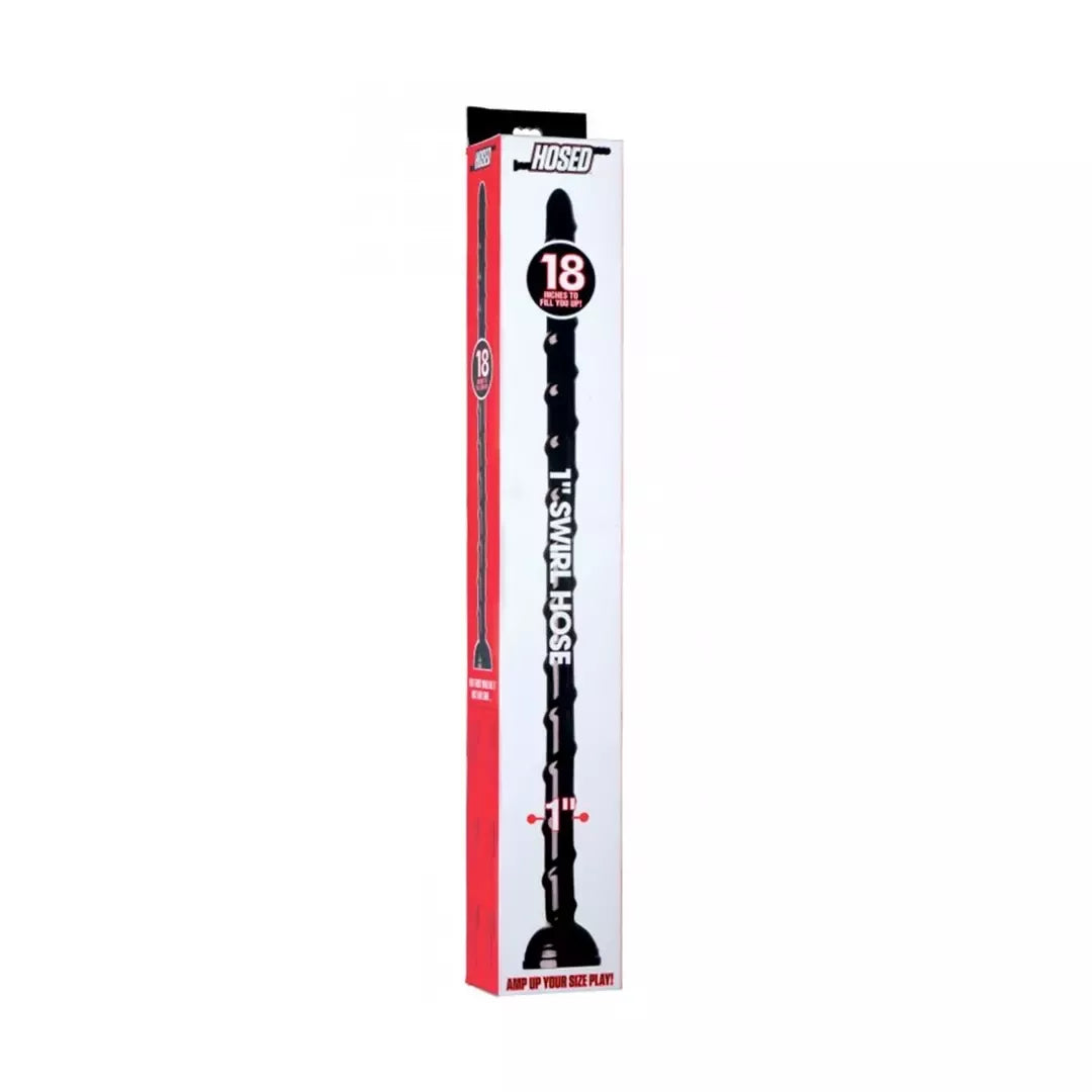 XR Brands Vertebral Snake 18 lankstus intymus masažuoklis, 46 cm, juodas