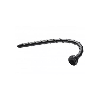 XR Brands Vertebral Snake 18 lankstus intymus masažuoklis, 46 cm, juodas