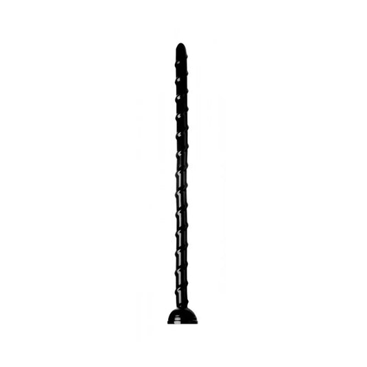 XR Brands Vertebral Snake 18 lankstus intymus masažuoklis, 46 cm, juodas