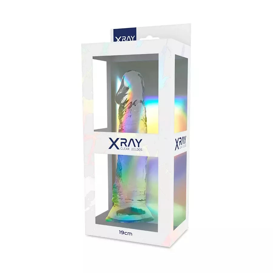 XRAY Clear Model 19 cm skaidri intymumo sistema su siurbtuku