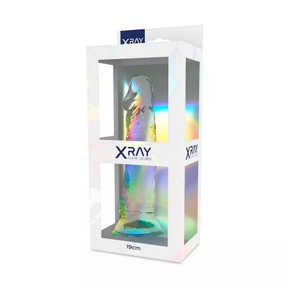 XRAY Clear Model 19 cm skaidri intymumo sistema su siurbtuku
