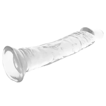 XRAY skaidrus intymus modelis 21 cm x 4 cm „jelly“ medžiaga, siurbtukinis pagrindas