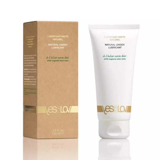 YESforLOV natūralus unisex lubrikantas su alaviju 100ml, ekologiška tūbelė