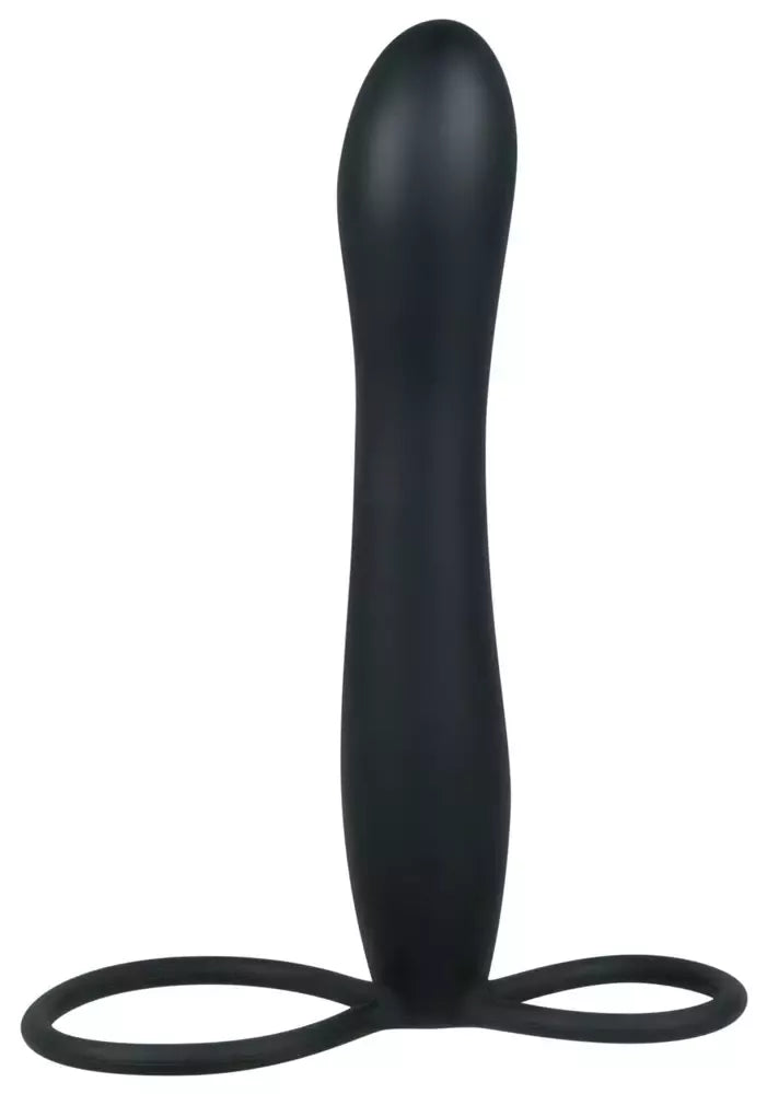You2Toys analinis kaištis silikoninis, juodas, 15 cm, dvigubų kilpų sistema
