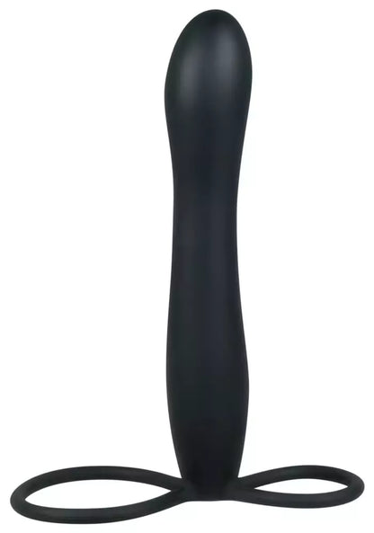 You2Toys analinis kaištis silikoninis, juodas, 15 cm, dvigubų kilpų sistema