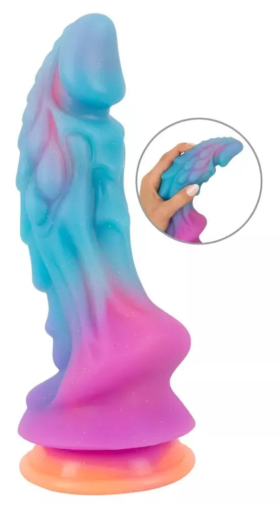 You2Toys Beasty Cocks Mystic Dragon silikoninis fantastinis modelis, šviečiantis tamsoje, 21,5 cm