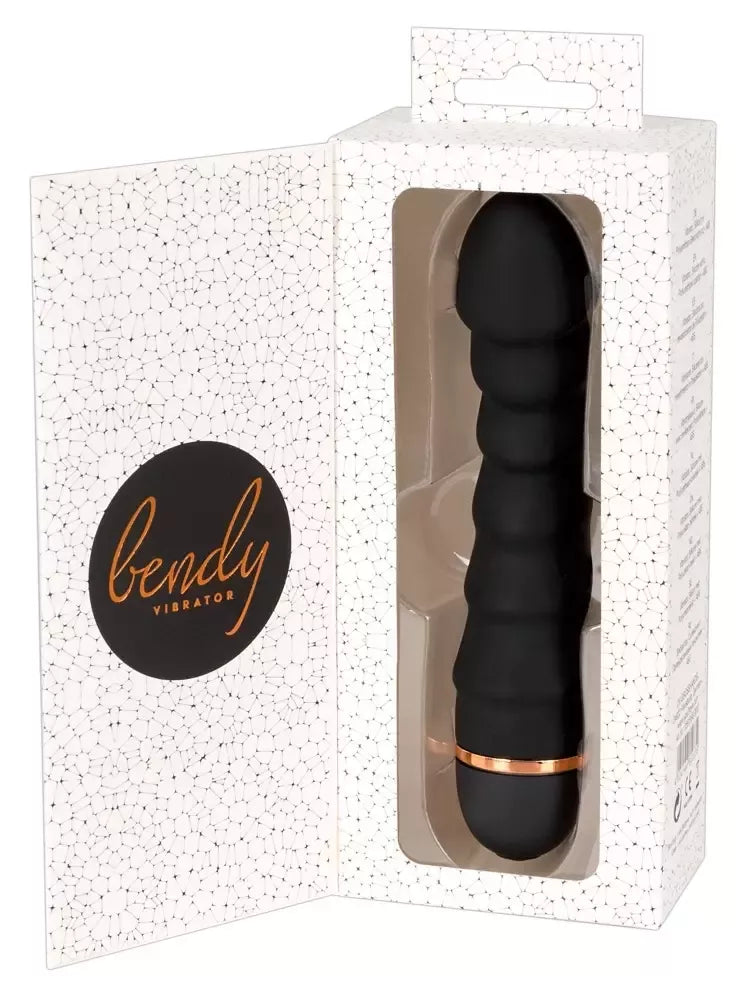 You2Toys Bendy Ripple lankstus vibratorius, juodas, 20 režimų, 16,5 cm
