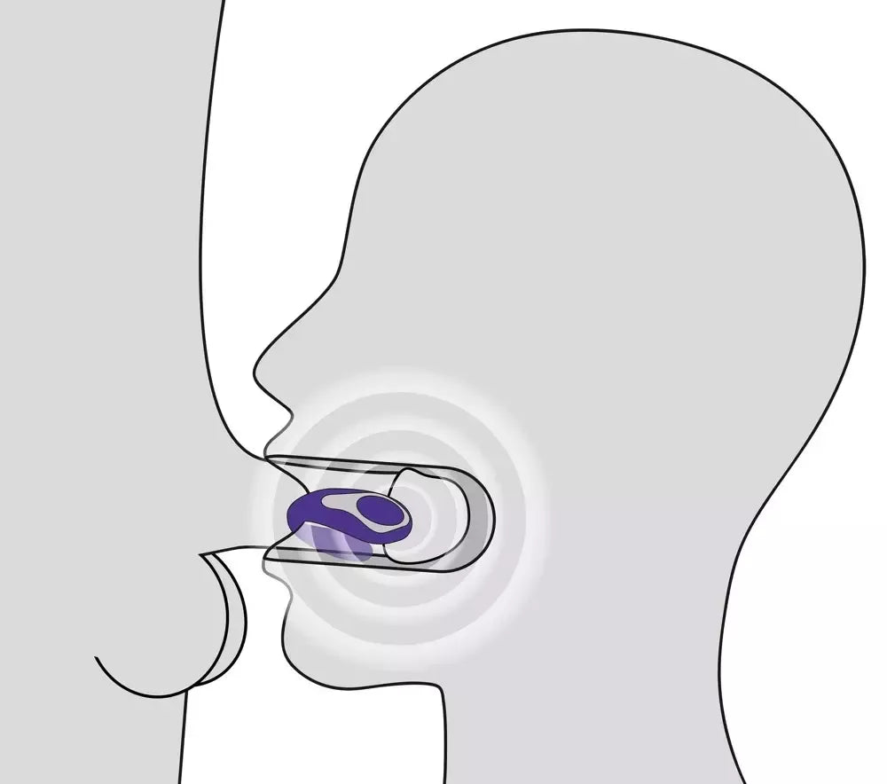 You2Toys Blow Job Vibe Purple intymus stimuliatorius, silikoninis, 12,5 cm