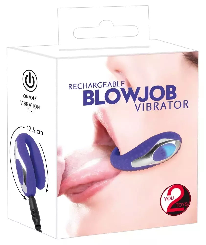 You2Toys Blow Job Vibe Purple intymus stimuliatorius, silikoninis, 12,5 cm