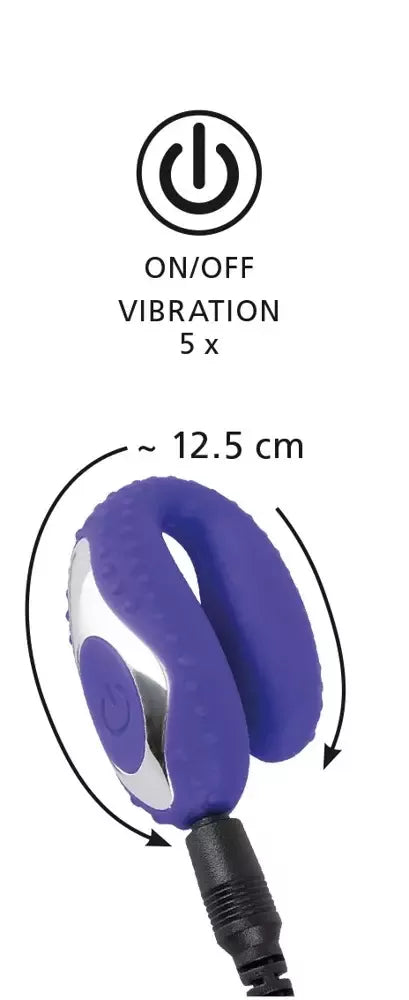 You2Toys Blow Job Vibe Purple intymus stimuliatorius, silikoninis, 12,5 cm