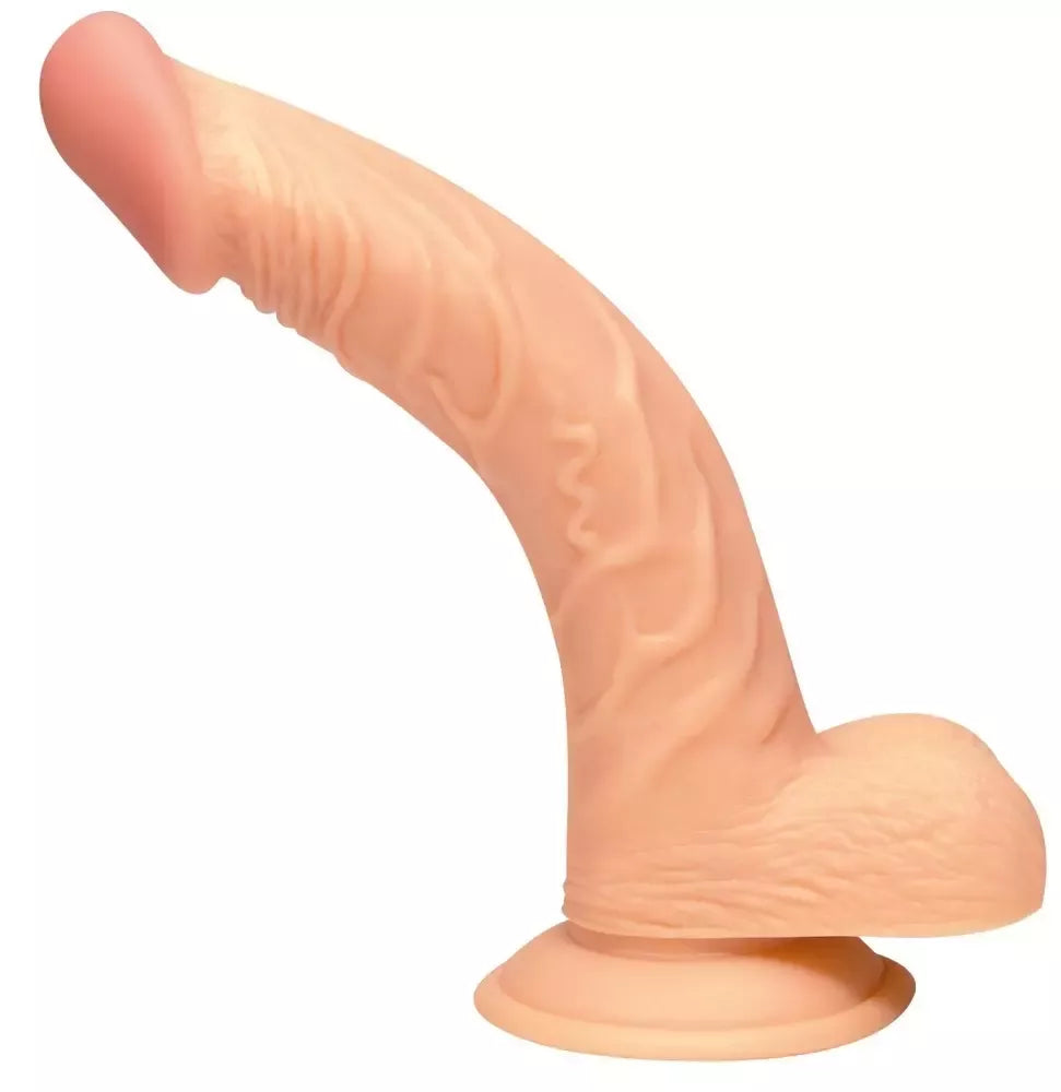 You2Toys Curved Passion tikroviškas modelis su siurbtuku, 19 cm, natūralios spalvos