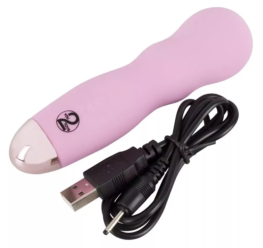 You2Toys Cuties Mini Vibrator Rose – Kompaktiškas, vandeniui atsparus, 7 režimai