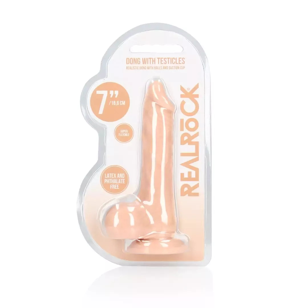 You2Toys Dong 17 cm TPE modelis su siurbtuku ir sėklidžių formos pagrindu