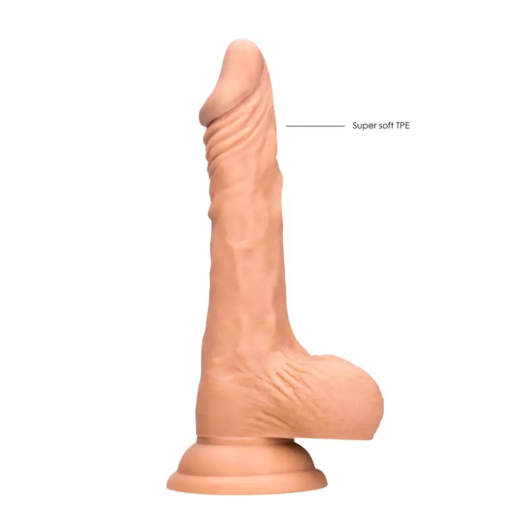 You2Toys Dong 17 cm TPE modelis su siurbtuku ir sėklidžių formos pagrindu