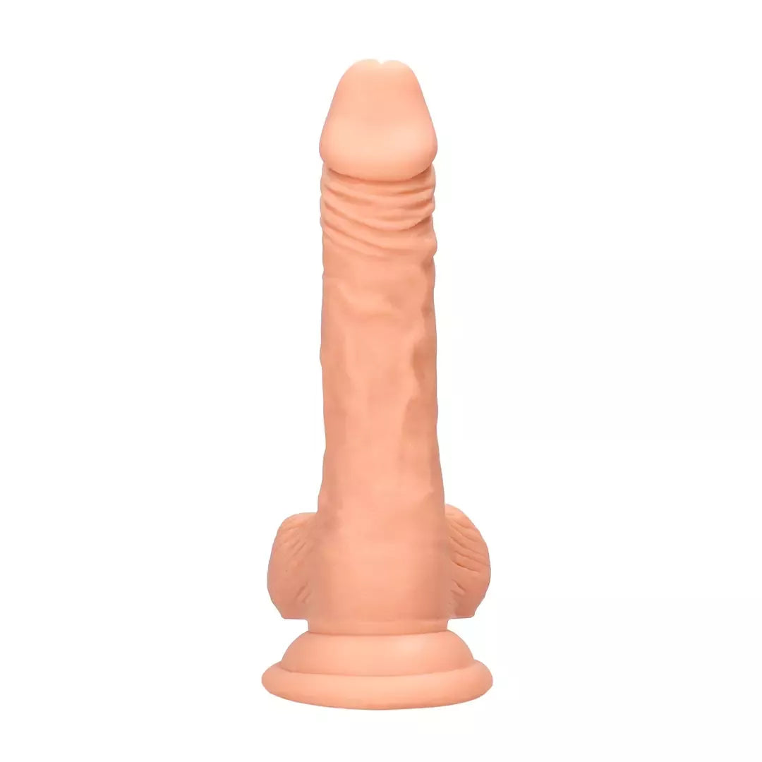 You2Toys Dong 17 cm TPE modelis su siurbtuku ir sėklidžių formos pagrindu